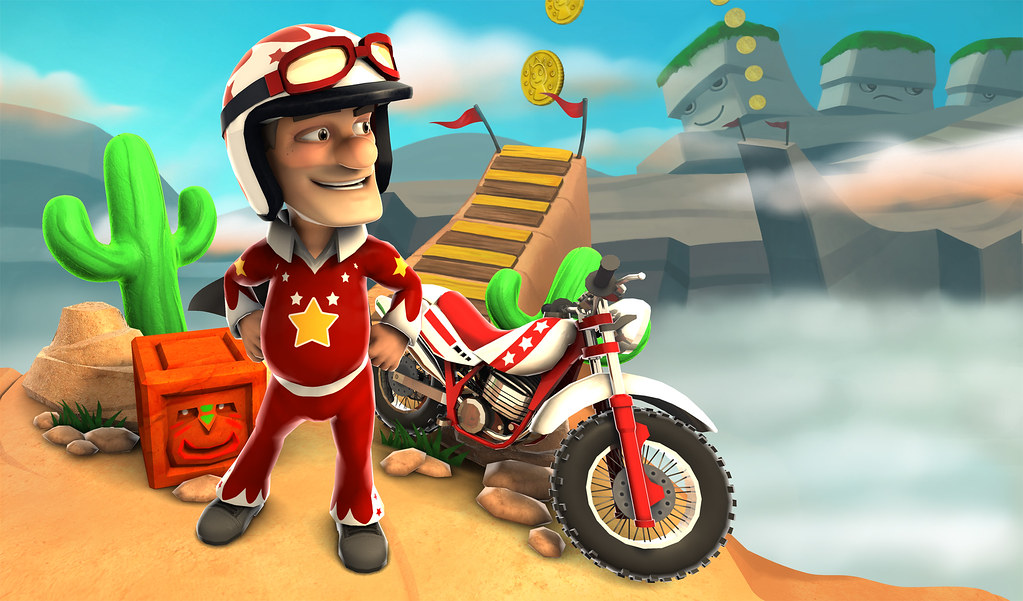 Joe Danger: a Game Where You Play as a Crazy Stunt Driver